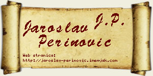 Jaroslav Perinović vizit kartica